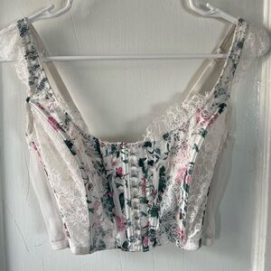 Victoria's Secret floral lace bustier